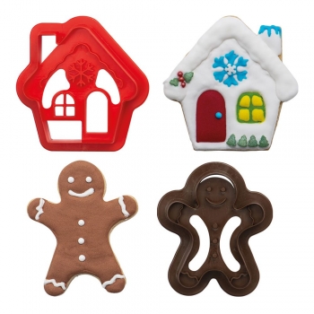 Cutter Set - Gingerbread Man and House